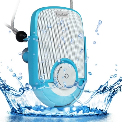 LuguLake Waterproof Shockproof Shower Speaker With Hands Free Mic Speaker and suction cup for Bathroom, Pool, Boat, Car, Beach 