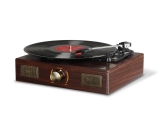 Vinyl Record Player, LuguLake Turntable with Stereo 3-Speed, Record Player, and RCA Output, Vintage Phonograph with Retro Wooden Finish